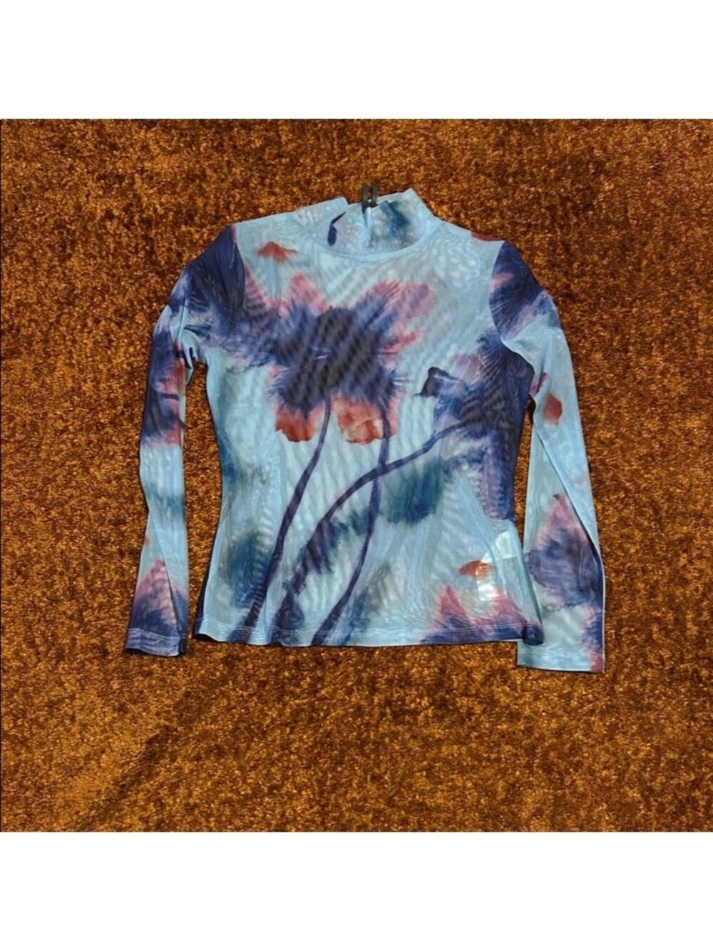 Anthropologie Multicolor Floral Long Sleeve Top